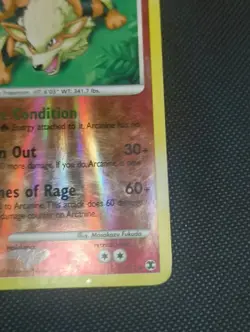 Pokemon TCG Arcanine 1/111 Platinum Rising Rivals Reverse Holo Rare HP - Image 4