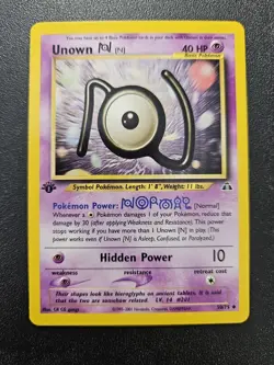 Pokemon 1st Edition Neo Discovery Unown N 50/75 NEAR MINT - Image 1