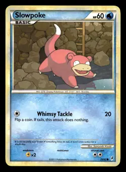 Slowpoke 70/95 Common Call of Legends Pokemon LP - Image 1