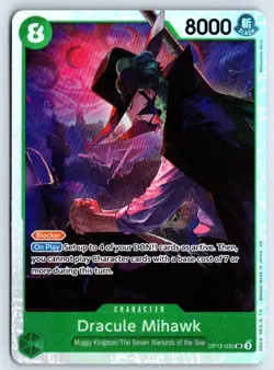 Dracule Mihawk OP12-030 One Piece Legacy of the Master Foil Super Rare Near Mint - Image 1
