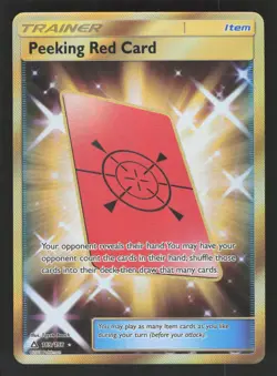 Peeking Red Card 169/156 Pokemon TCG SM - Ultra Prism NM - Image 1