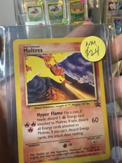 Moltres Promo 21 - WOTC Black Star Promo Vintage Pokemon Card - Near Mint NM - Image 4