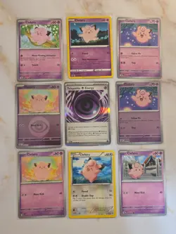 Clefairy 8 Pokemon Card Lot - Image 1