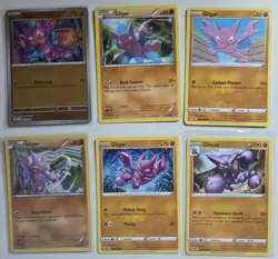 Pokemon TCG Gligar & Gliscor 6-Card Lot Plasma Storm/Rising Rivals EN 2012 - Image 1