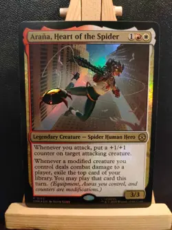 Arana, Heart of the Spider FOIL - Marvel's Spider-Man - Rare - NM (see pics) MTG - Image 1