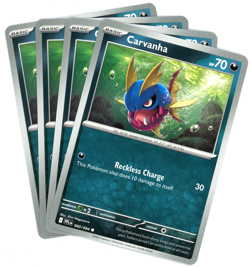 x4 Carvanha 060/094 - ME02 Phantasmal Flames PFL - Pokemon - NM/M English - Image 1