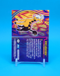 Pokemon Card - Girafarig #203 - Johto Series - Topps - Image 3