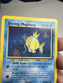 SWIRL DOUBLE HOLO 2002 Neo Revelation Shining Magikarp 66/64 Holo Foil Pokemon - Image 4