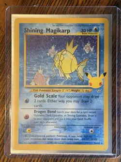 The Pokemon Company Shining Magikarp 66/64 Celebrations Holo ENG 2000 30 HP - Image 1