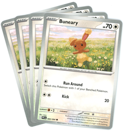 x4 Buneary 083/094 - ME02 Phantasmal Flames PFL - Pokemon - NM/M English - Image 1