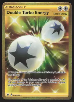 Double Turbo Energy 216/189 Secret Rare Pokemon TCG Astral Radiance NM - Image 1