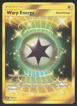 Warp Energy 123/111 Secret Rare Pokemon TCG Crimson Invasion VLP - Image 1