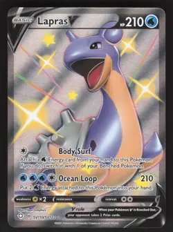 Lapras V SV110/SV122 Pokemon TCG Shining Fates: Shiny Vault NM - Image 1