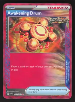 Awakening Drum 141/162 Pokemon TCG SV05: Temporal Forces NM - Image 1