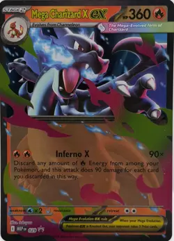 Mega Charizard X ex MEP 029 Black Star Promo - Pokemon Mega Evolutions - Image 1
