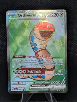 Pokemon TCG SV07: Stellar Crown Orthworm ex #162/142 Ultra Rare - Image 1