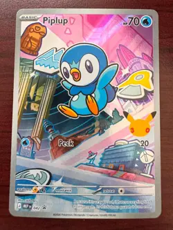 🌈 Piplup #042 - Pokemon First Partner Black Star Promo - Pokemon TCG - NM - Image 1