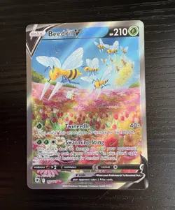 Pokemon Beedrill V 161/189 Astral Radiance Holo Ultra Rare 210 HP ENG 2022 - Image 1