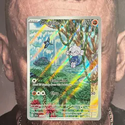 Pokemon Meditite 153/142 • Illustration Rare • Holo • Stellar Crown • NM - Image 2