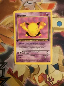Pokemon - Drowzee - 54/82 - Rocket - 1st Edition - Near Mint - Image 1