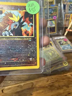 Entei Pokemon TCG 2000 Reverse HOLO #34 WOTC Black Star Promo - Image 1