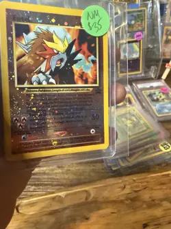 Entei Pokemon TCG 2000 Reverse HOLO #34 WOTC Black Star Promo - Image 2