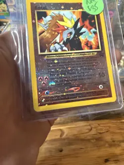 Entei Pokemon TCG 2000 Reverse HOLO #34 WOTC Black Star Promo - Image 5