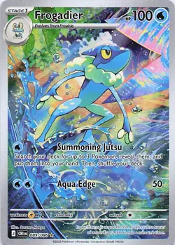 Frogadier - Pokemon Holo Illustration Rare 2026 Chaos Rising 089/086 NM - Image 1