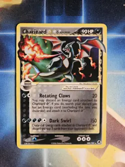 2006 POKEMON EX DRAGON FRONTIERS GOLD STAR #100 CHARIZARD-HOLO - Image 1