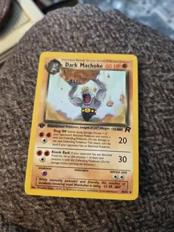 2000 Pokemon Team Rocket First Edition Dark Machoke #40/82 - Image 1