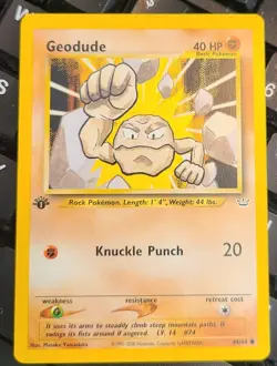 GEODUDE 44/64 - Pokemon - Neo Revelation Unlimited – mint 1st edition - Image 1