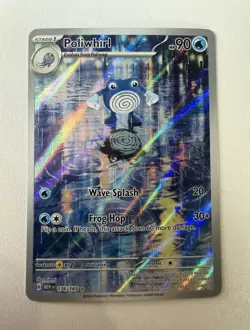 Pokemon Co Poliwhirl 176/165 SV Scarlet & Violet 151 IR Full Art Holo Eng 90HP - Image 1