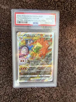 Pokemon Charizard VSTAR Ultra-Premium Coll. Full Alt Art Promo SWSH262 PSA 10 - Image 1