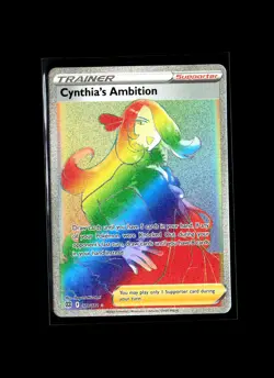 2022 Pokemon Cynthia's Ambition (Secret) 178/172 Swsh09: Brilliant Stars Holo - Image 1