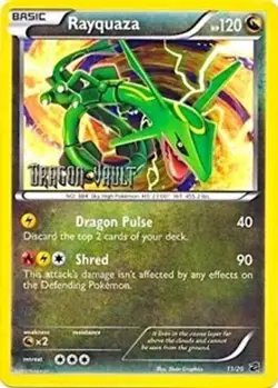 Rayquaza - 11/20 (Dragon Vault, #011/020) - Holofo Blister Exclusives MP Pokemon - Image 1