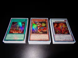 Yugioh Complete Fire King Deck! Ulcanix Jurrac Astero Promethean Princess - Image 1