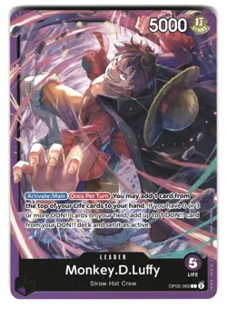 Monkey.D.Luffy OP05-060 Starter Deck 18: PURPLE Monkey.D.Luffy One Piece Foil NM - Image 1