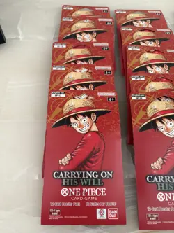 One Piece TCG OP-13 Carrying On His Will Sleeved Booster Pack Lot of 15 SEALED - Image 2