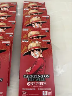One Piece TCG OP-13 Carrying On His Will Sleeved Booster Pack Lot of 15 SEALED - Image 4