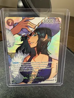 One Piece OP-16 Ms. All Sunday SP Foil Alt Art Holo EN OP14-084 SR - Image 1