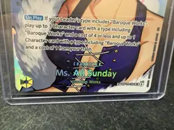 One Piece OP-16 Ms. All Sunday SP Foil Alt Art Holo EN OP14-084 SR - Image 5
