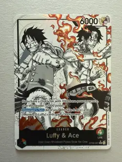 Luffy and Ace ST30-001 Alt Art Leader One Piece TCG Luffy & Ace EX Starter Deck - Image 1