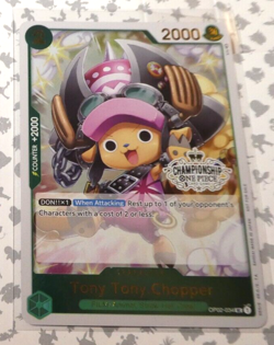 One Piece Card Game English Championship Carte Holo Foil Chopper OP02-034 Alt - Image 1