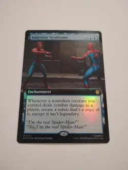 Magic The Gathering Marvel's Spider-Man Impostor Syndrome Borderless Foil Mint - Image 1
