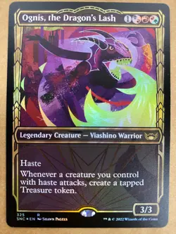 MTG 1x FOIL SHOWCASE Ognis, the Dragon's Lash 325 Streets of New Magic x1 NM - Image 1