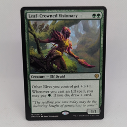 Wizards of the Coast Leaf-Crowned Visionary 167/281 Rare Foil Holo Green - Image 1