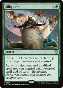 x1 Silkguard R MTG Commander: Secrets of Strixhaven M/NM, English - Image 1