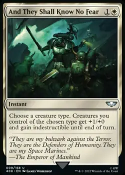 1 x And They Shall Know No Fear - Universes Beyond: Warhammer 40,000 - Light Pla - Image 1