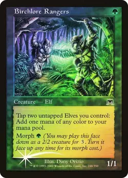 Onslaught MTG FOIL Birchlore Rangers Magic - Image 1