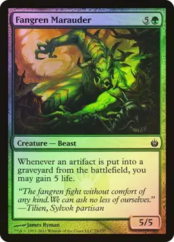 Mirrodin Besieged MTG FOIL Fangren Marauder Magic - Image 1